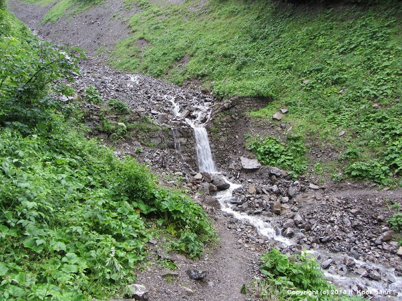 Nicht der einzige Bergbach mit reichlich Wasser