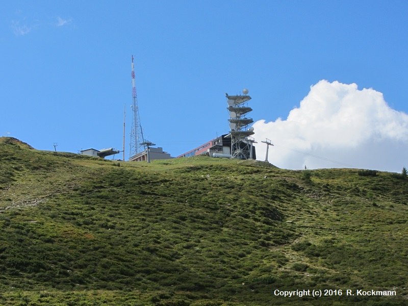 Bergstation der Seilbahn auf dem Krahberg erreicht