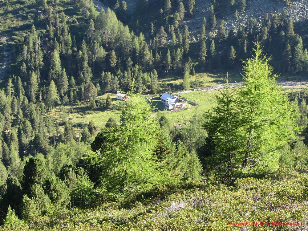 Ein Blick zurck auf die Verpeilhtte