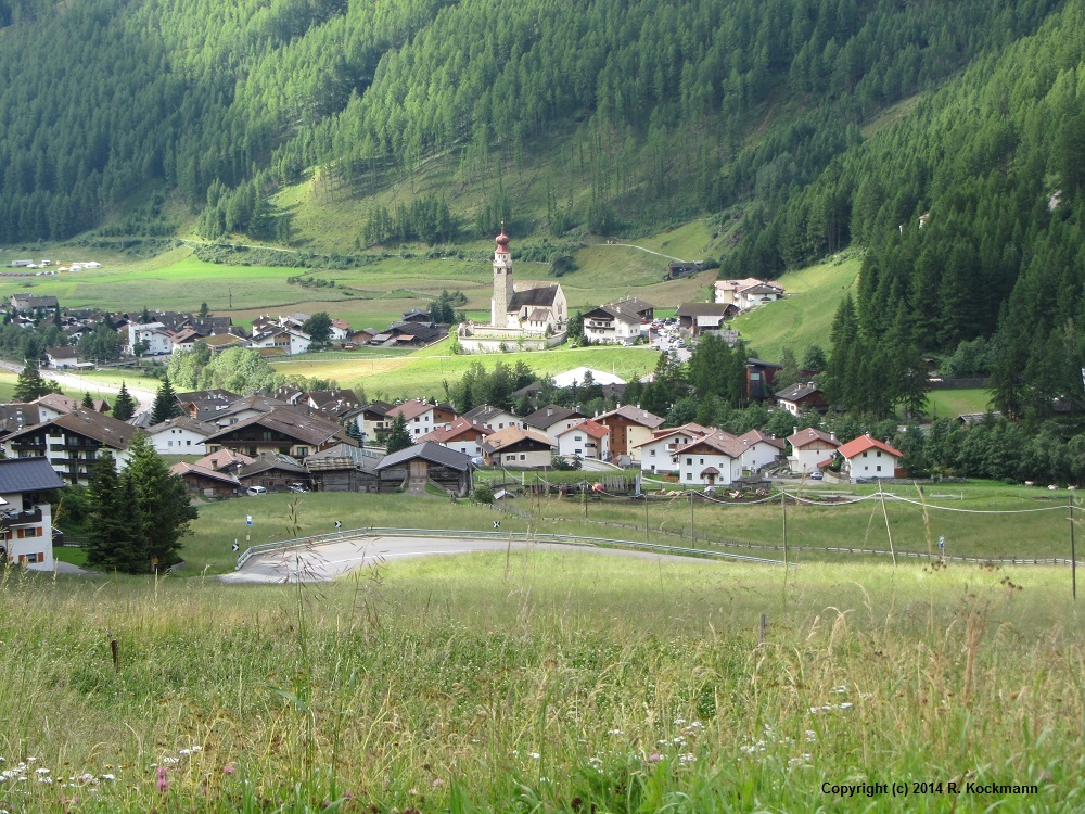 Blick auf den Nachbarort von Vernagt: Unser Frau