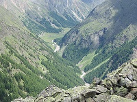 Ein Blick vom Arzboden ins Tal