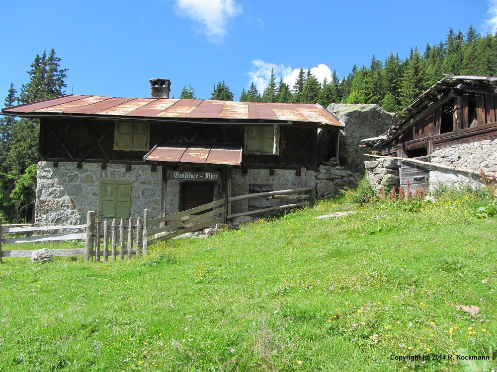 Die Goidner-Alm, verlassen oder noch bewirtschaftet?