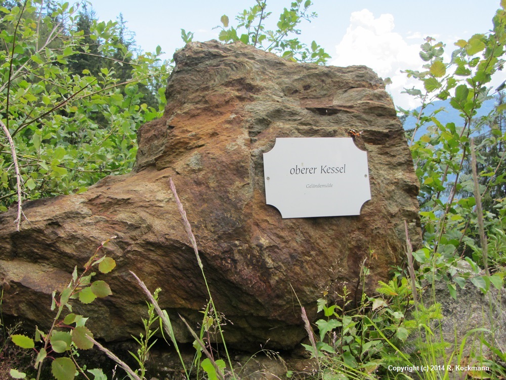 Ab Hochganghaus geht es abwrts Richtung Meran, hier am Oberen Kessel