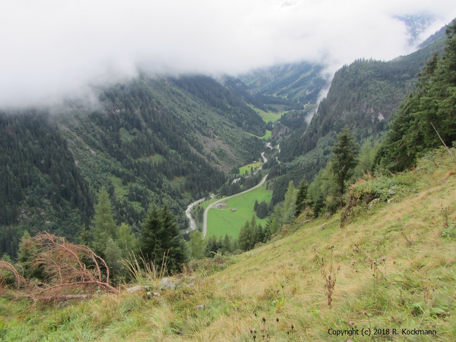 Blick in das Tal Richtung Breitlahner