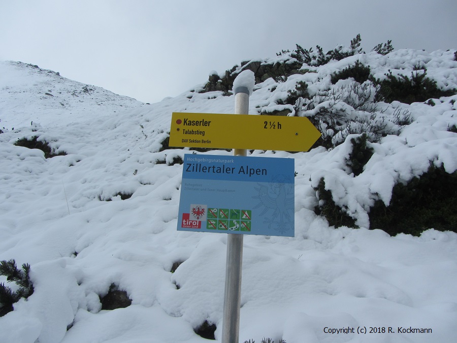 Hinweis zur Kaseler Alm