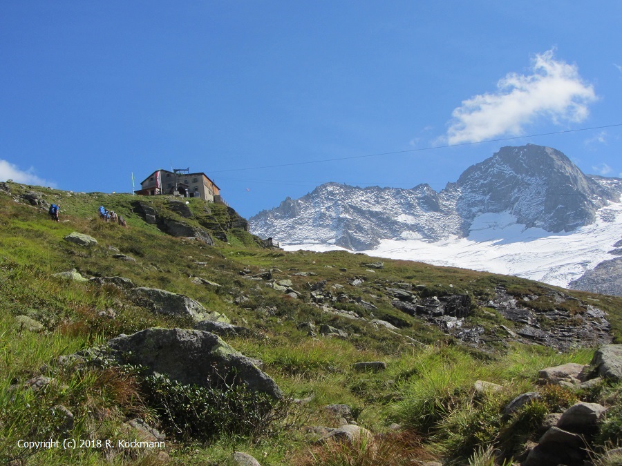 Die Greizer Htte in Sicht