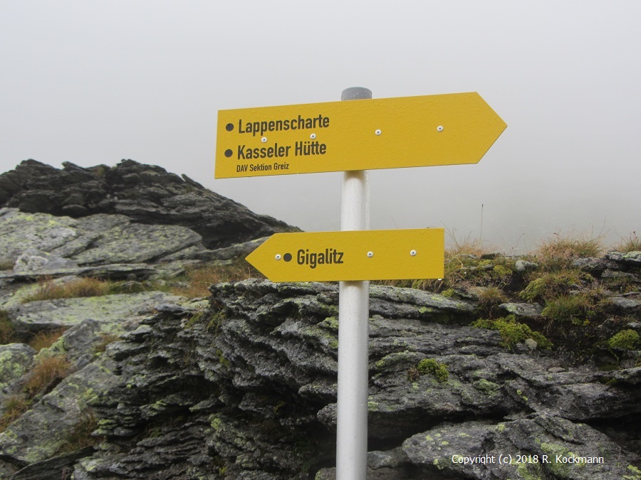 Schwarze Wege zur Lappenscharte und Kasseler Htte