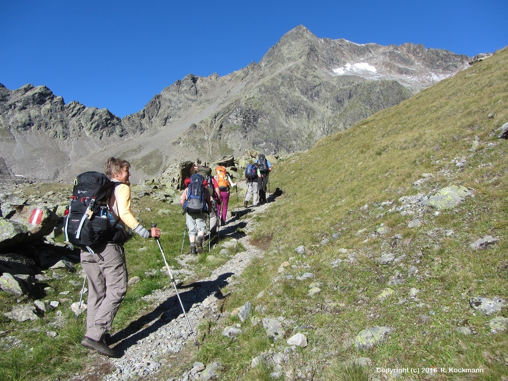 Im Aufstieg zum Zwieselbachjoch