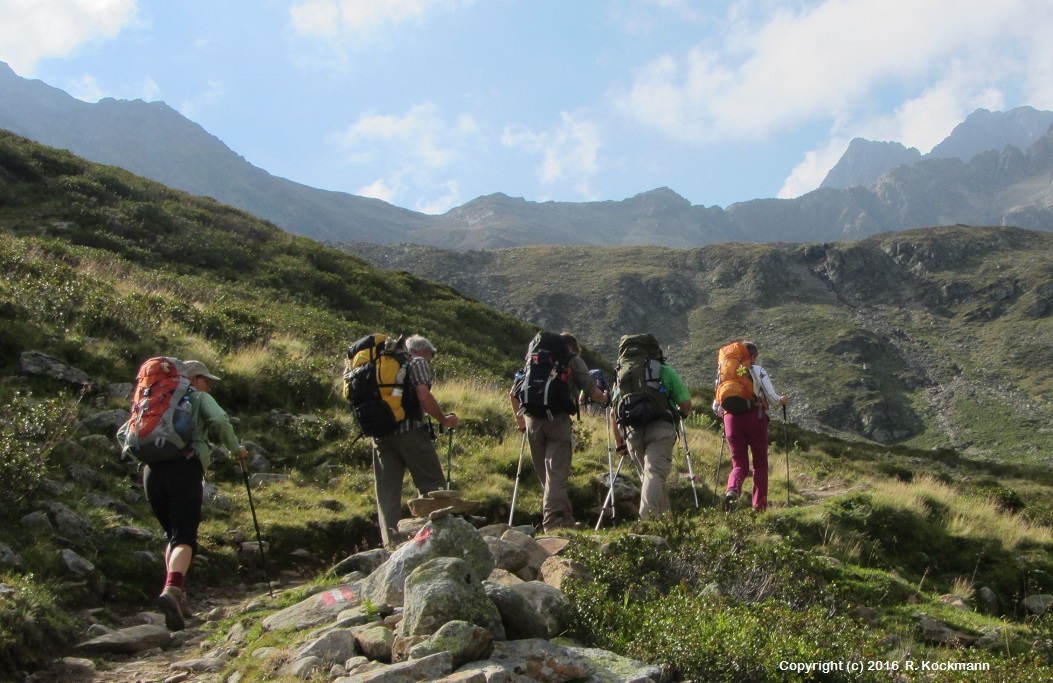 Weiter auf dem Knappenweg Richtung Wetterkreuz