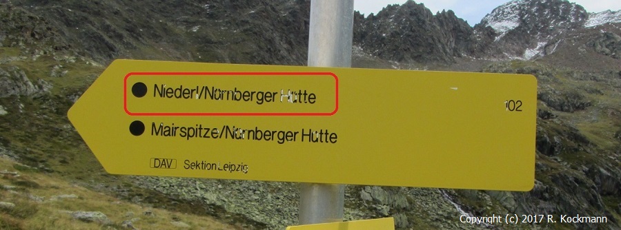 Der Wegweiser zum Niederl