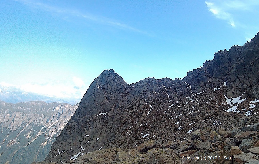 Blick zurck auf das letzte Joch