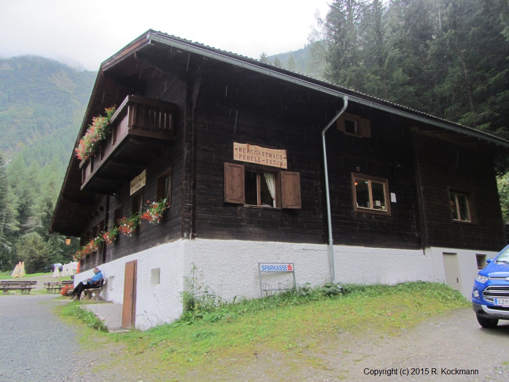 Hier machen wir Mittagspause: Berggasthaus Pebell auf der Islitzer Alm