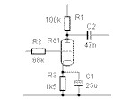 Schaltplan des 6W-Rhrenverstrkers